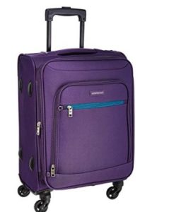 Aristocrat Nile Polyester 54 cms Purple Soft Sided Carry-On (STNILW54PPL)