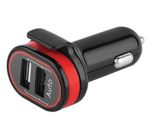 Artis AR-UC300 2.4A Output Dual USB Car Charger (Black) 