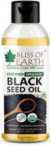 Bliss of Earth Certified Organic Unrefined Gluten and Hexane Free Immune System Booster Black Seed Oil