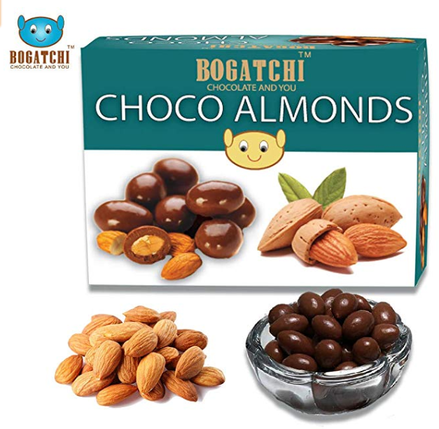 Bogatchi Chocolate Coated Almonds, 100g