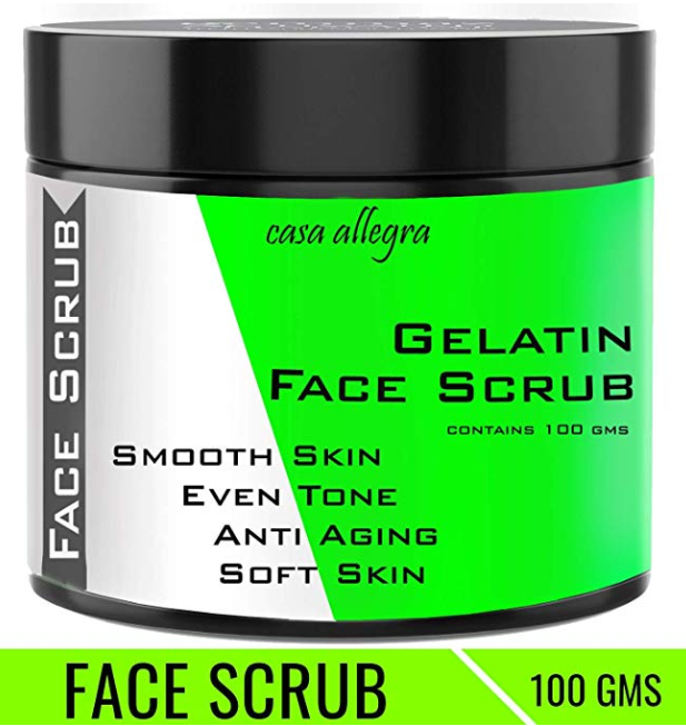 Casa Allegra Gelatin Face Scrub for Smooth Skin Tone