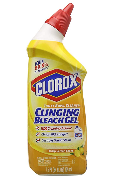 Clorox Toilet Bowl Cleaner Clinging Bleach Gel - 709 ml