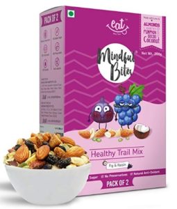 EAT Anytime Healthy Trail Mix, Fig and Raisin, 200g (Pack of 2)