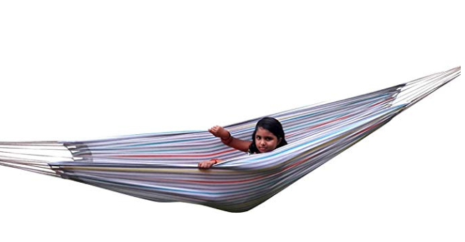 Hangit Cotton Fabric Hammock with Hanging Hardware