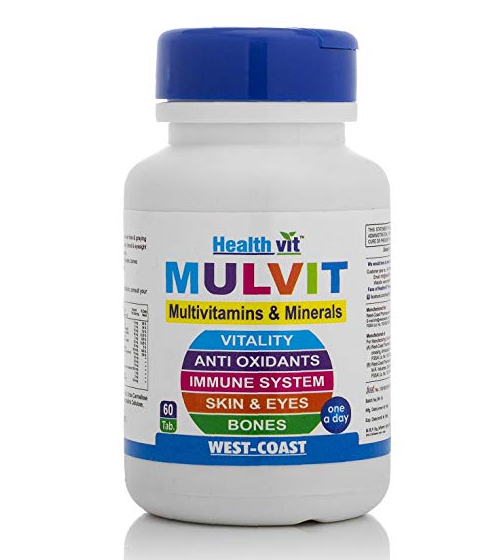 Healthvit Mulvit A To Z Multivitamins and Minerals- 60 Tablets 