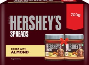 Hershey's Spreads Cocoa with Almond-Twin Pack 700 g