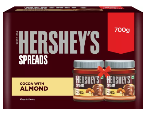 Hershey's Spreads Cocoa with Almond-Twin Pack 700 g