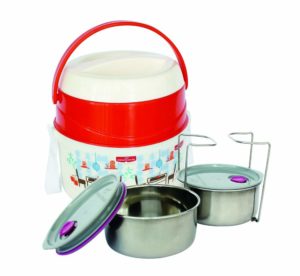 Princeware Leak Proof Insulated Tiffin Plastic Lunch Boxes