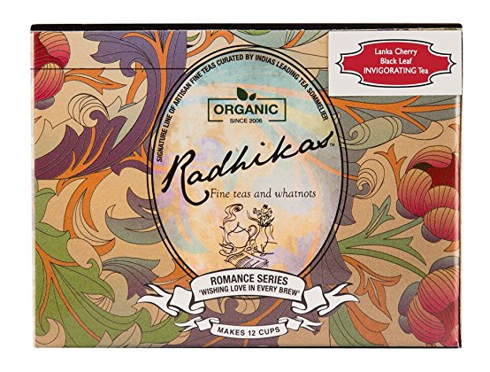 Radhikas Fine Teas and Whatnots Lanka Cherry Black Leaf INVIGORATING Tea, 50g 