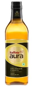 Saffola Aura Extra Virgin Olive and Flaxseed Oil, 1L