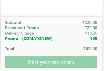 ZOMATONEW code