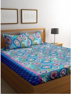 Amazon- Buy Cortina 104 TC Cotton Double Bedsheet 