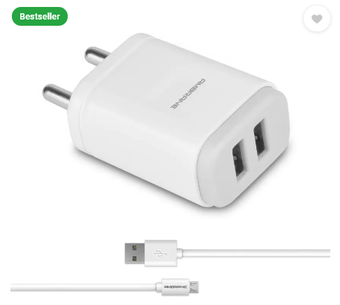 Ambrane AWC-22 2.1A Dual Port Fast Charge