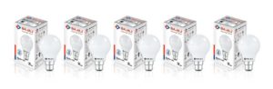 Bajaj Base B22 7-Watt LED Bulb (Pack of 5, White)