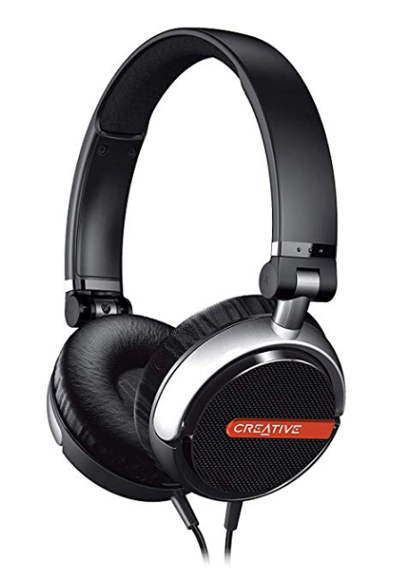 Creative Flex Ultra-light On-ear Headphones (Black) 