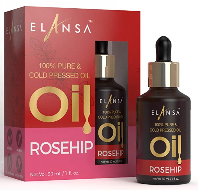 Elansa 100% Rosehip Pure and Cold Pressed Oil - 30ml 