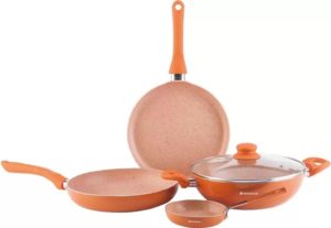 Flipkart- Wonderchef Valencia Induction Bottom Cookware Set (Aluminium, 4 - Piece) at Rs 1259