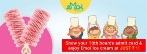 Get EMOI Ice Creams at Just Rs.1