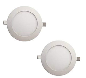 Harold 3 watt Round Panel Light(Pack of 2,White)