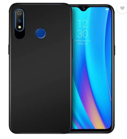 Karpine Back Cover for Realme 3 Pro  (Black, Shock Proof)