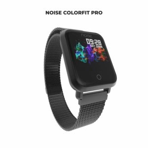 Noise Colorfit Pro Metallic Edition Smartwatch Luxe Metal Black with Stainless Steel Magnetic Clasp Bracelet