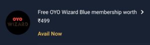 OYO wizard Blue Membership of 499 free