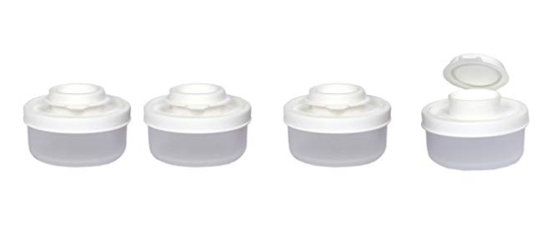 Signoraware Small Spice Shaker Set, 40ml, Set of 4, White 