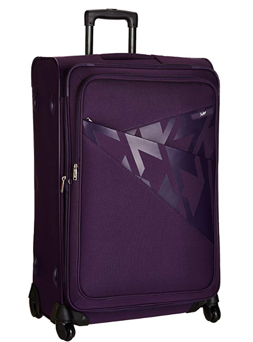 Skybags Polyester 76 cms Purple Softsided Carry-On