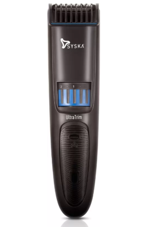 Syska HT500 Cordless Trimmer for Men  (Black)