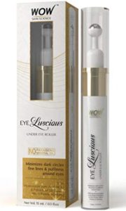 WOW Eye Luscious No Parabens & Mineral Oil Under Eye Roller, 15mL