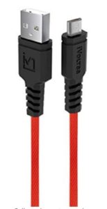 iVoltaa MK2 Micro USB Cable - 4.9 Feet (1.5 Meters) - (Red)