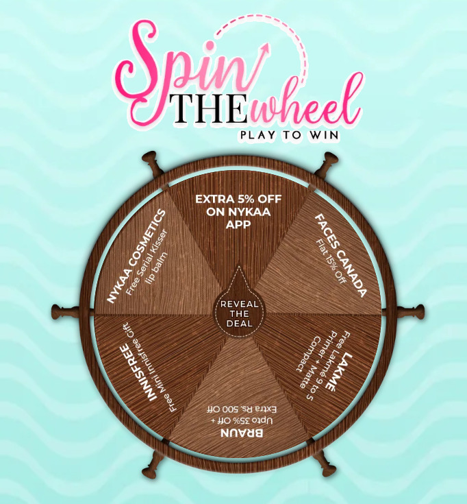 nykaa spin the wheel
