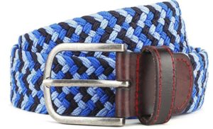 Men Casual Blue, Black Genuine Leather Belt