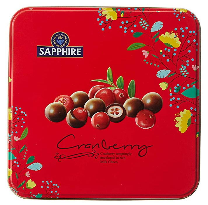 Sapphire Chocolate Coated Nuts, Cranberry, 200g 