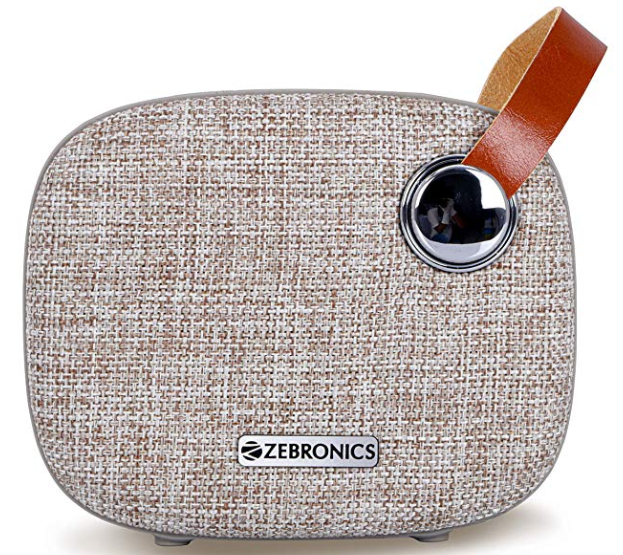 Zebronics Knight Portable Bluetooth Speakers (Brown) 
