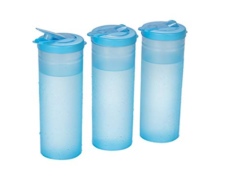 All Time Plastics Freeze Bottle Set, 1 Litre, Set of 3, Blue 