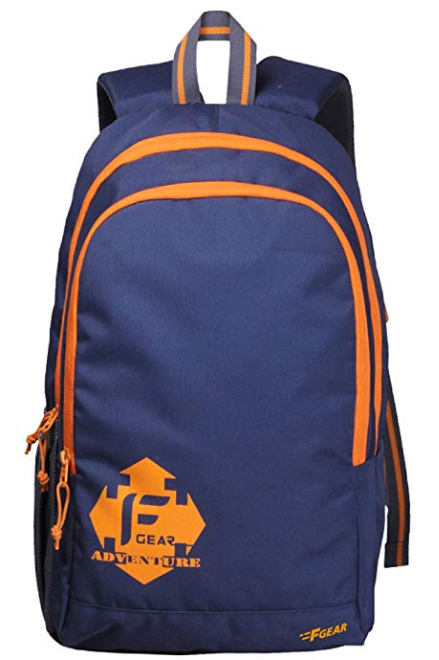 F Gear Castle NBO 24 Ltrs Orange Polyester Casual Laptop Backpack