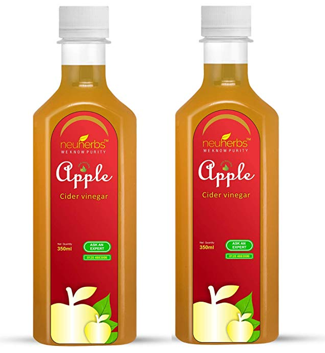 Neuherbs 100% Natural Apple cider Vinegar for Weight Loss 350 ml (Pack of 2)