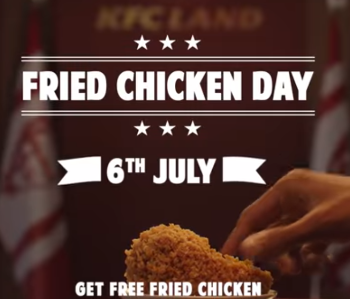 kfc fried chicken day