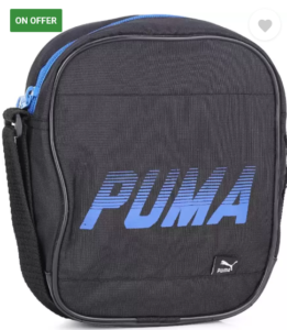puma royal Black Messenger Bag