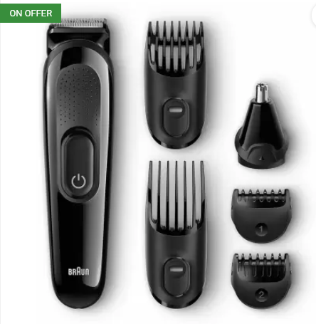 Braun MGK-3020 Runtime 30 min Trimmer for Men  (Black)