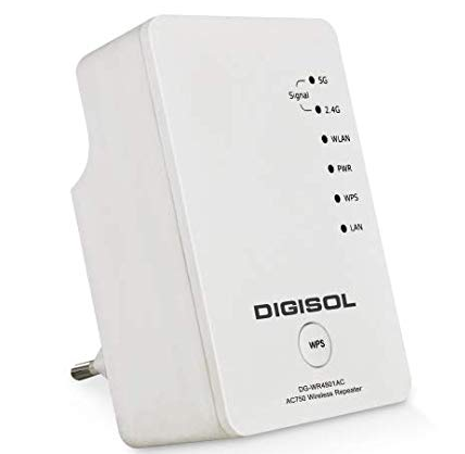 Digisol DG-WR4801AC AC750 Dual-Band Wireless Repeater