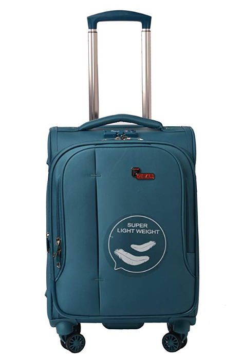 F Gear Aspire Polyester 54 cms Ocean Blue Softsided Cabin Luggage (2755)