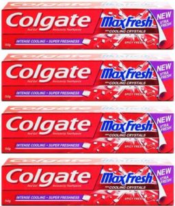 Flipkart - Buy Colgate Maxfresh Spicy Fresh Red Gel Toothpaste(150 g, Pack of 4) for Rs 220