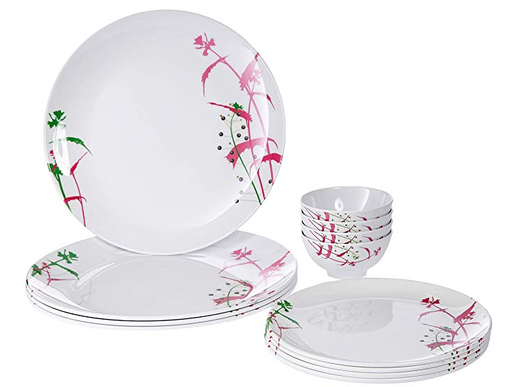 Iveo Popular Melamine Dinnerware Set, 12-Pieces