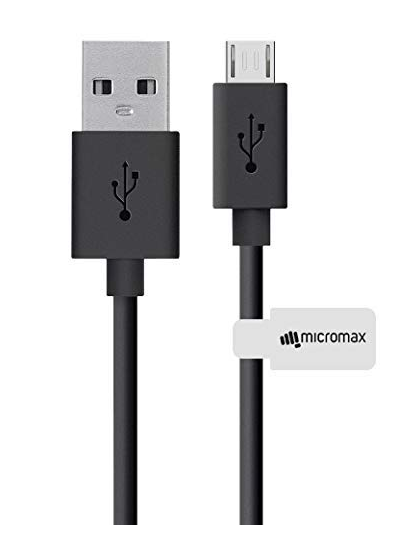 Micromax Data Cable - 3.2 Feet (1 Meter) - Black