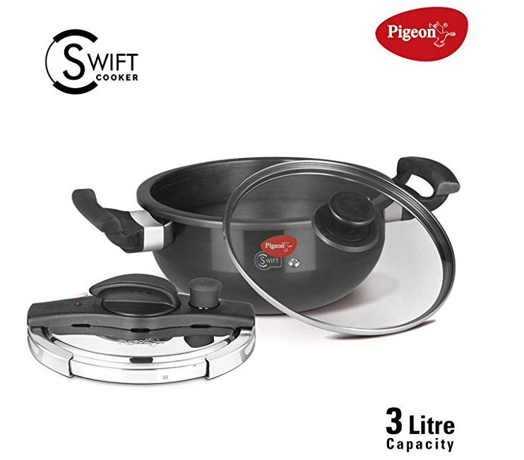 Pigeon by Stovekraft Swift Pressure Kadai 3L 
