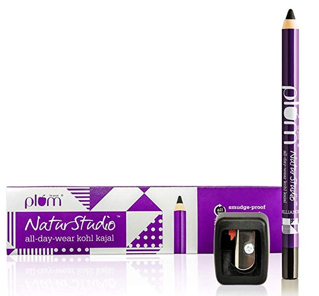 Plum Bundle of Natur Studio All Day Wear Kohl Kajal with Sharpener, 1.2g