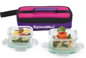 Signoraware Midday 2 Containers Lunch Box  (320 ml)