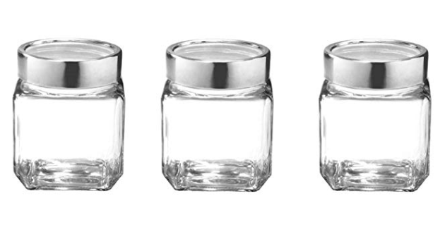 Treo by Milton Cube Jar Storage Container, Set of 3, 180 ml